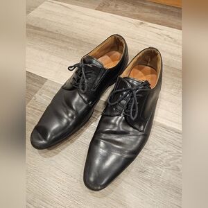 Classic Black Leather Men's Dress Shoes